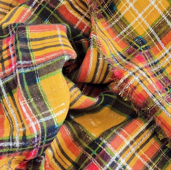 Authentic Saint Laurent Paris Patterned Jacquard Wool Silk Scarf Shawl - Picture 6 of 16